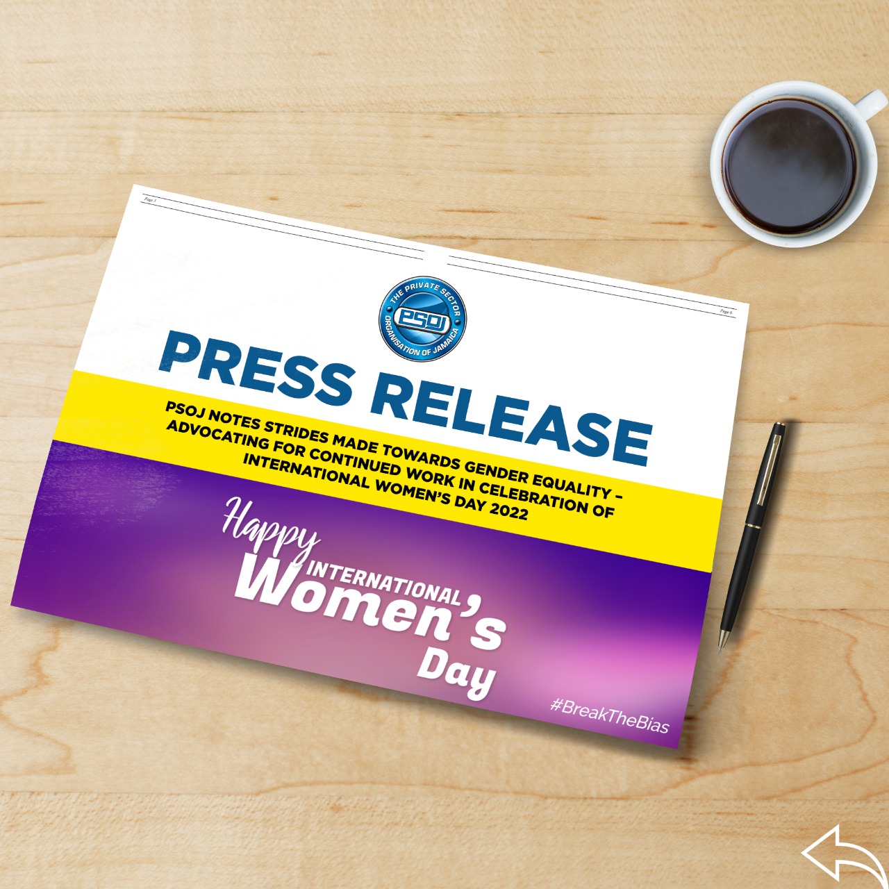 PSOJ notes strides made towards gender equality – advocating for continued work in celebration of International Women’s Day 2022
